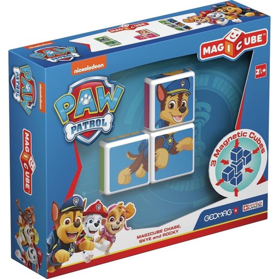 Geomag Magicube Paw Patrol Chase - Skye - Rocky