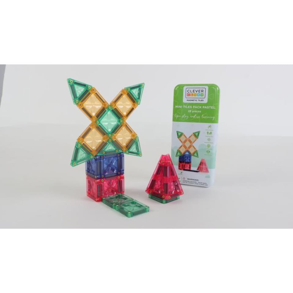 Cleverclixx Mini Tiles Pack Pastel 28 Stuks