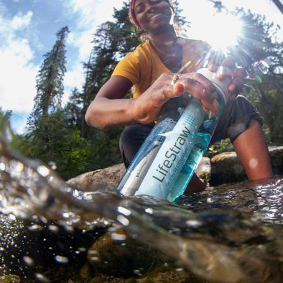 Waterfilter waterfles - Lifestraw 650 ml - Clear