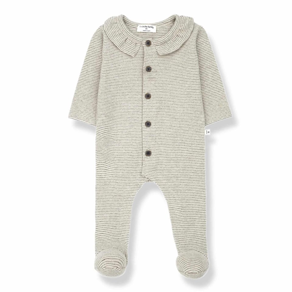 1+ In The Family Arola CollarJumpsuit Oatmeal