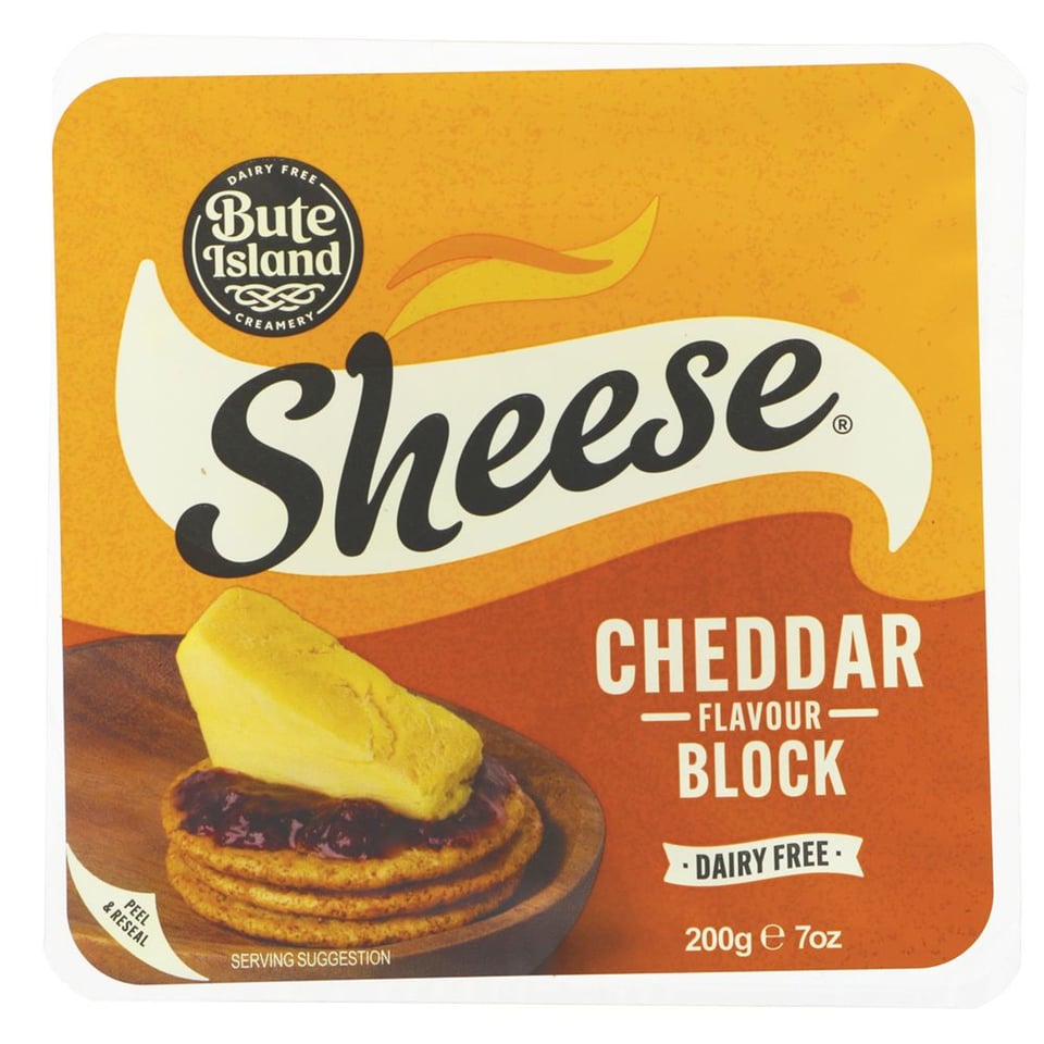 Bute Island Foods Sheese Mighty Mature Cheddar Style 200g