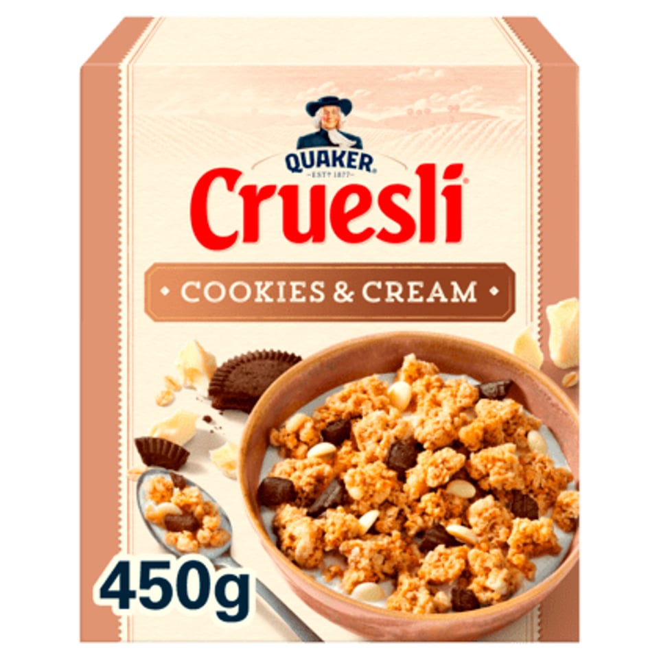 Quaker Cruesli Cookies & Cream