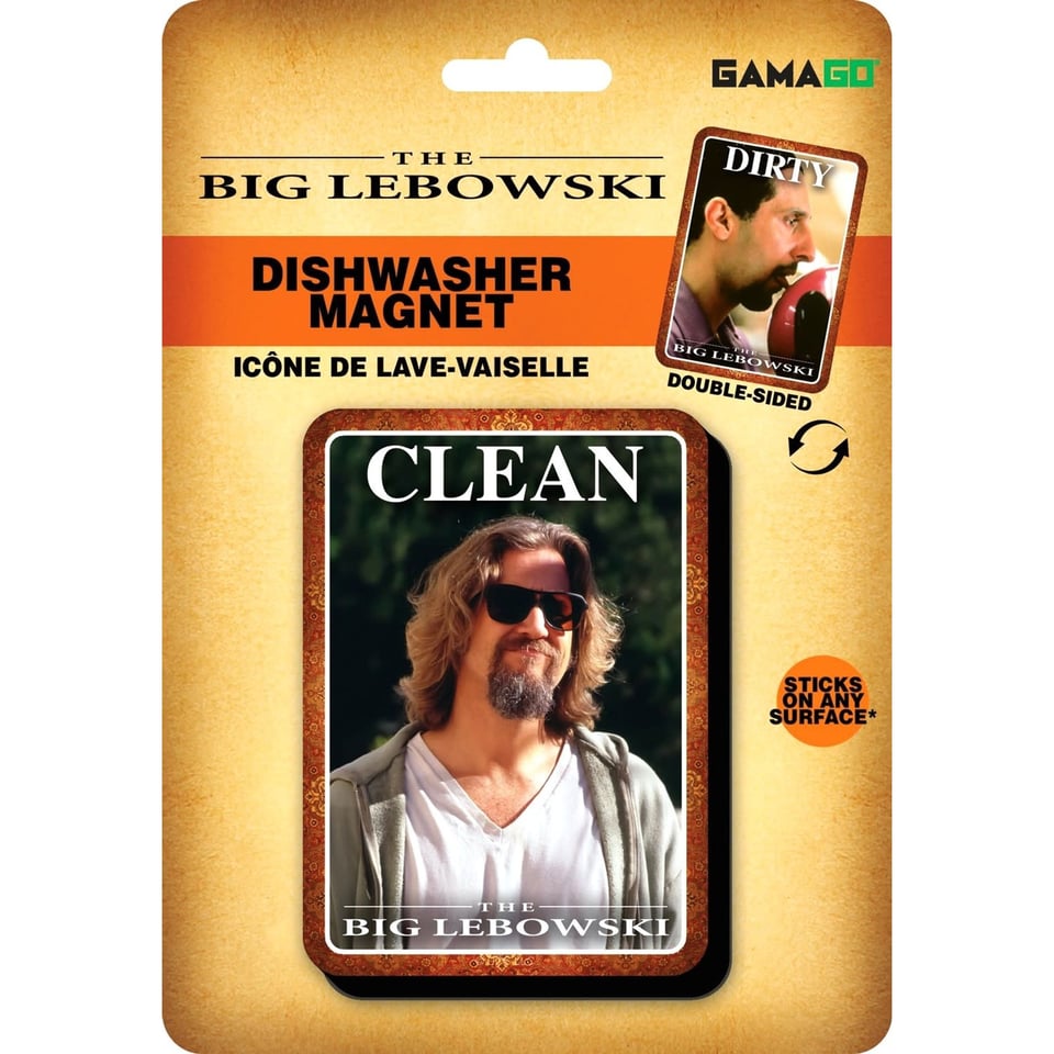 The Big Lebowski - Dishwasher Magnet - The Dude Clean/Dirty Magneet