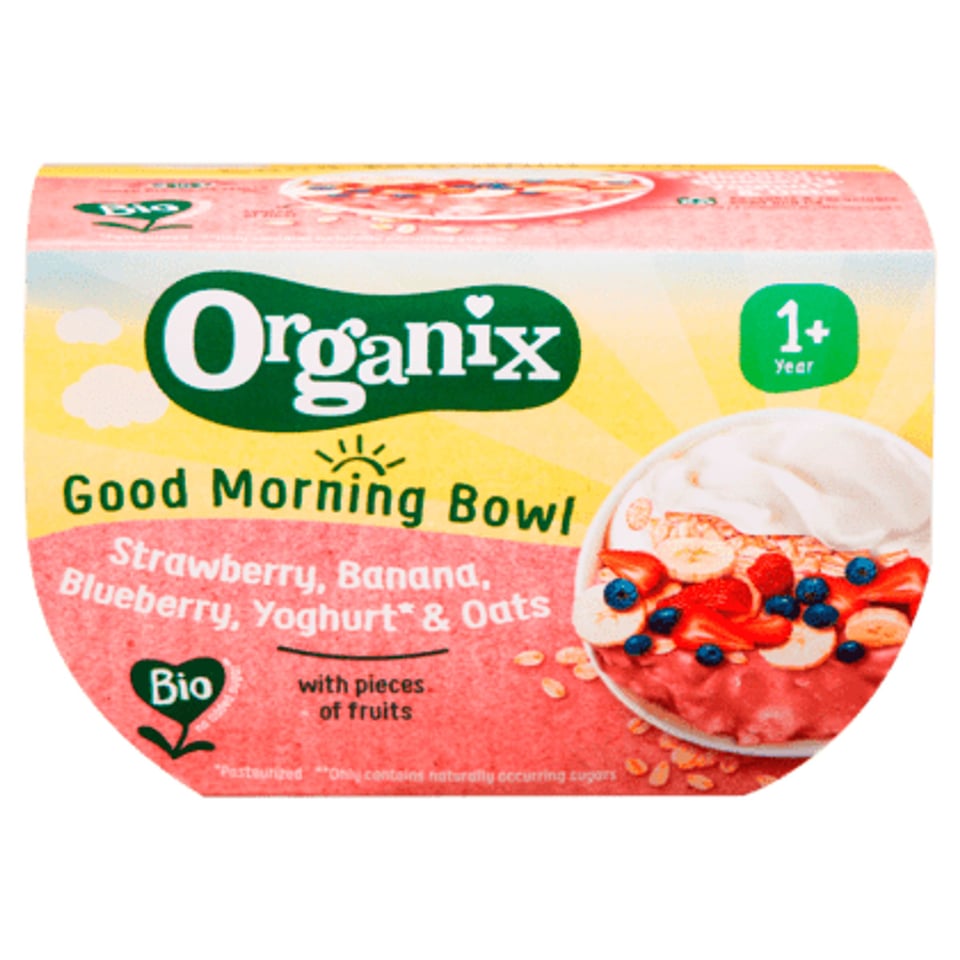 Organix Good Morning Bowl Aardbei Banaan 12+m