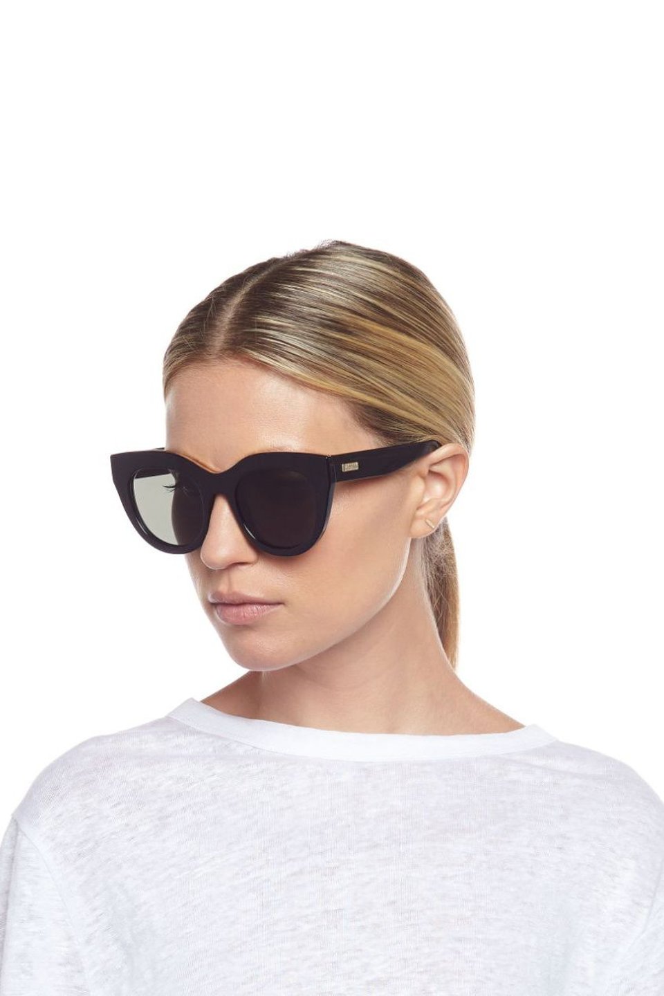 Le Specs Air Heart Sunglasses - Black