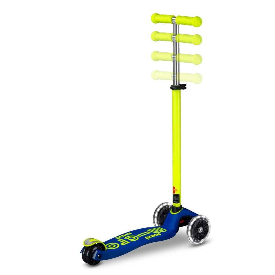 Maxi Micro Step Deluxe LED Blauw Geel Neon