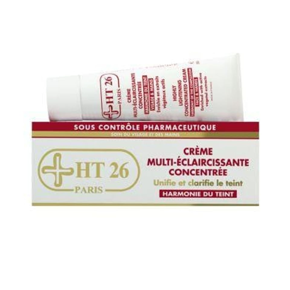 HT26 Créme Multi-Éclaircissante Concentrée Tube 50 ml