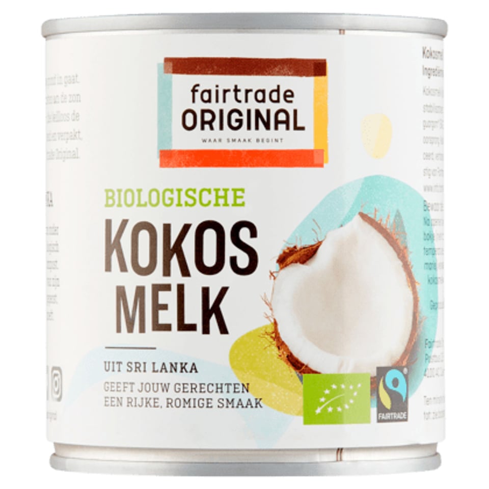 Fairtrade Original Kokosmelk Fairtrade Bio