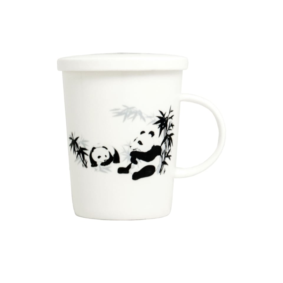 Tea Mug With Filter Panda