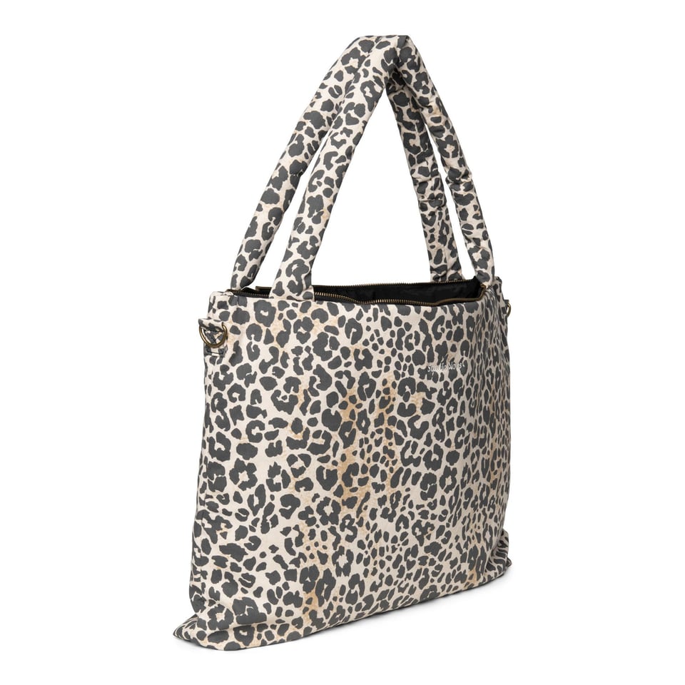 Soft Cotton Leopard Diaper Bag