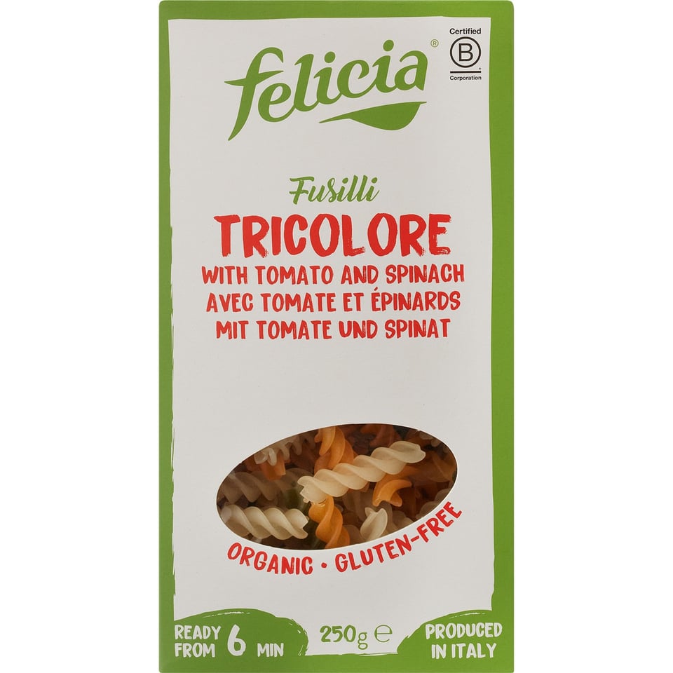 Glutenvrije Tricolore Fusilli