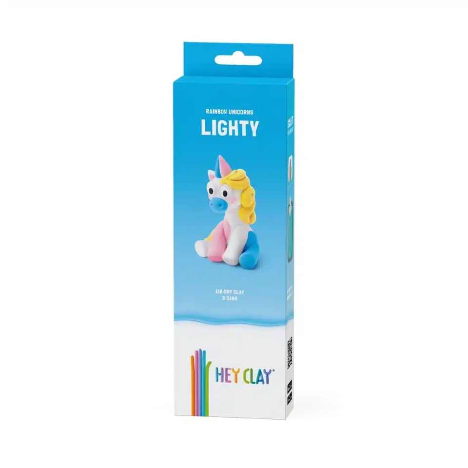 Hey Clay Boetseerklei Rainbow Unicorn- Lighty 3 Kleuren