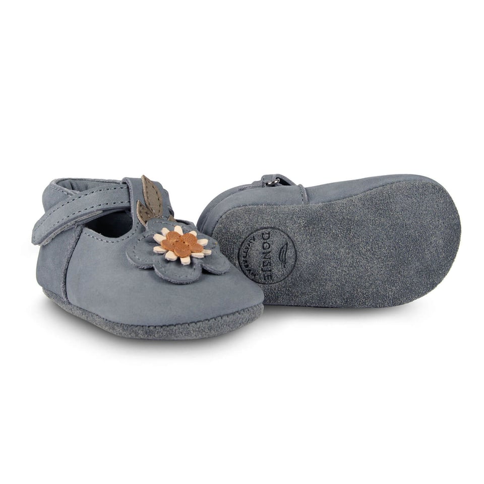 DONSJE AMSTERDAM Baby Shoes Heidi, Petrol Nubuck 