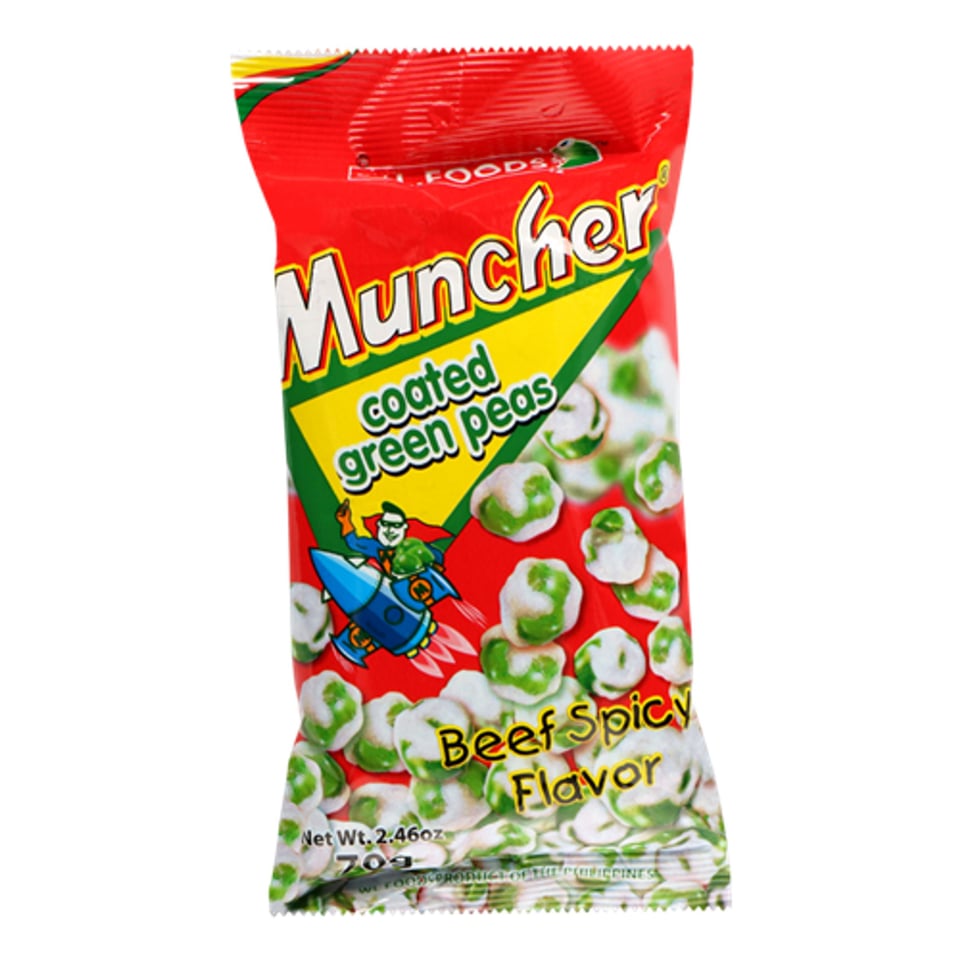 W.L. Muncher Coated Green Peas - Beef Spicy Flavor 70gr