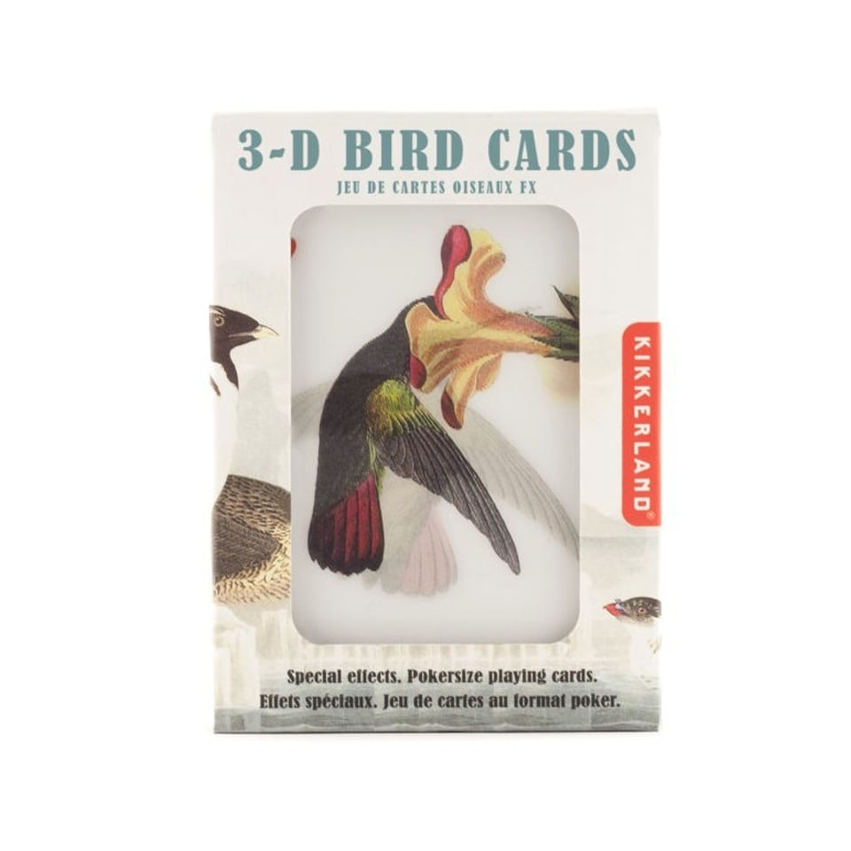 Speelkaarten 3D Vogels