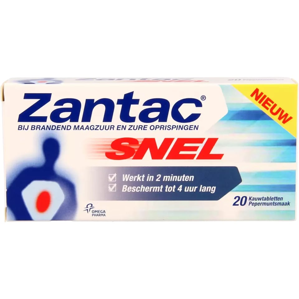 Zantac Snel Kauwtabletten 20st 20