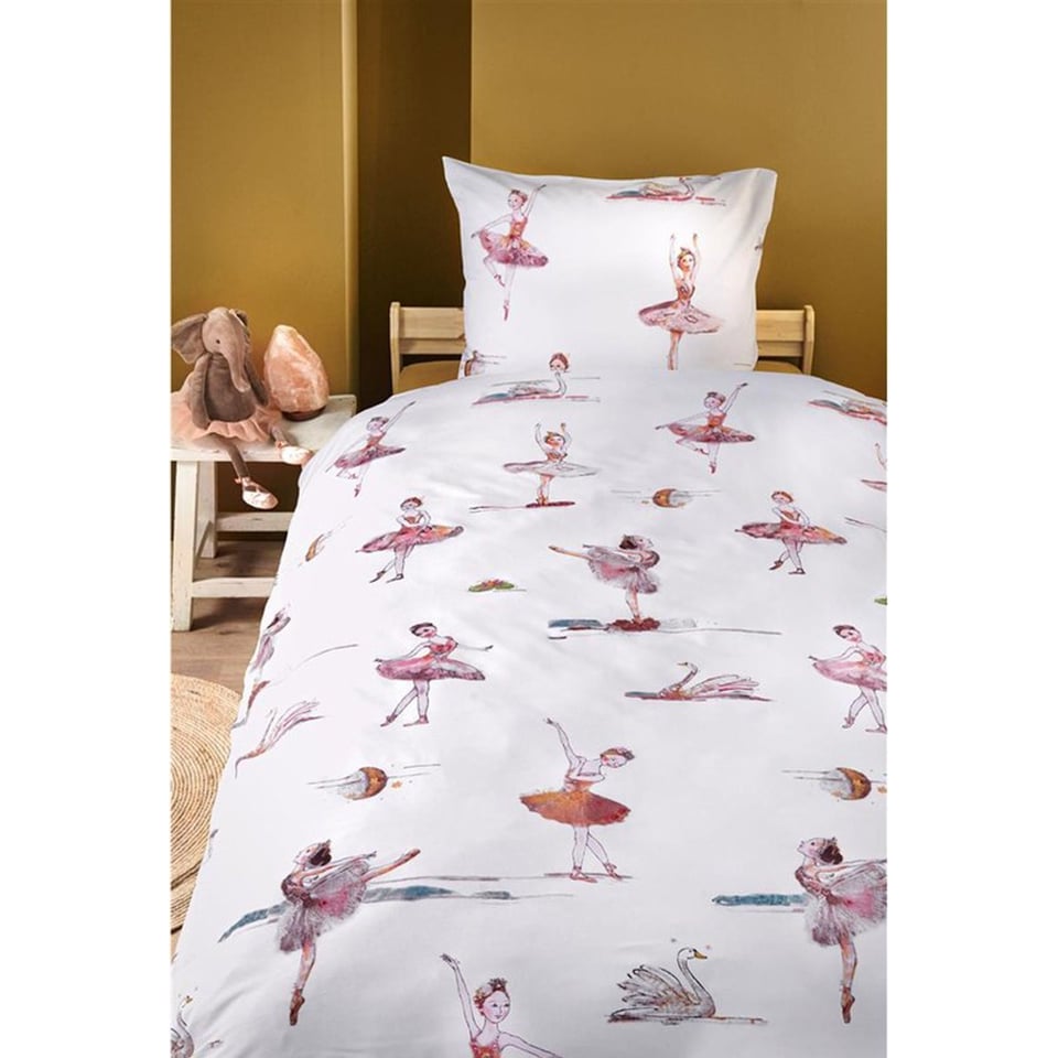 Dekbedovertrek Beddinghouse KIDS Swanlake Pink 140x200/220