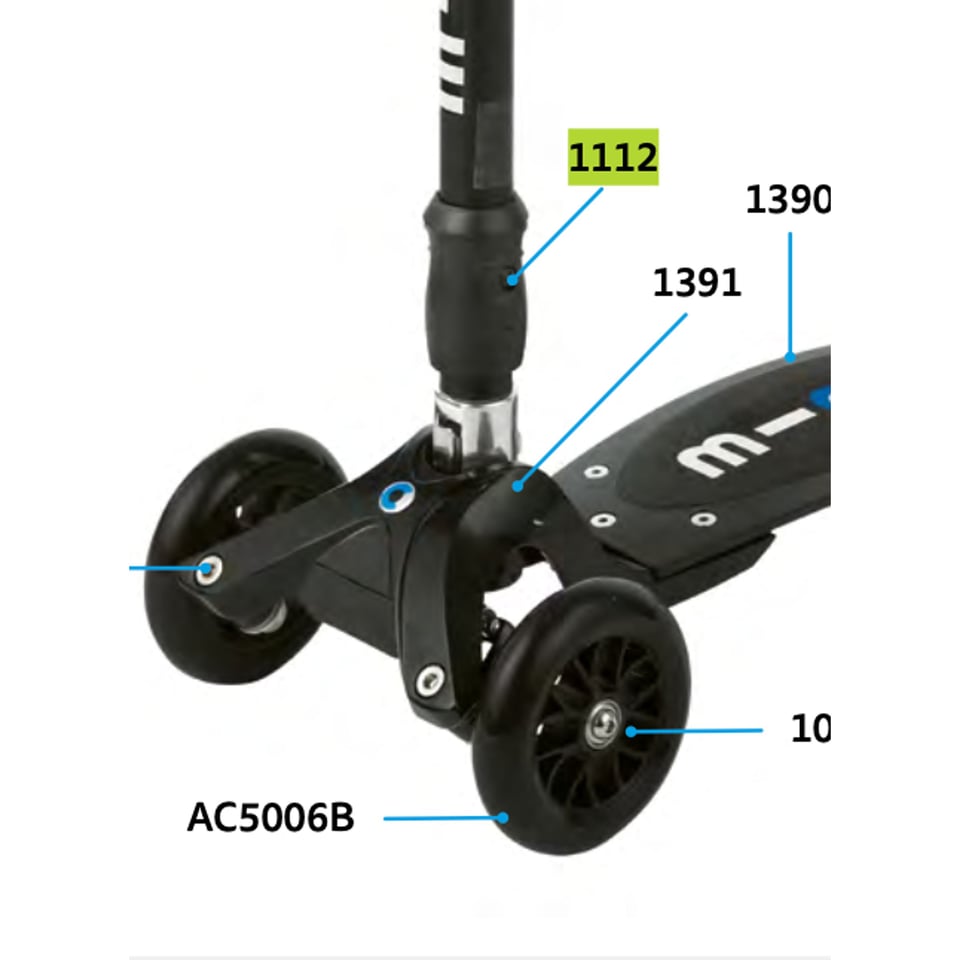 Bout Inklapmechanisme Kickboard (1112)