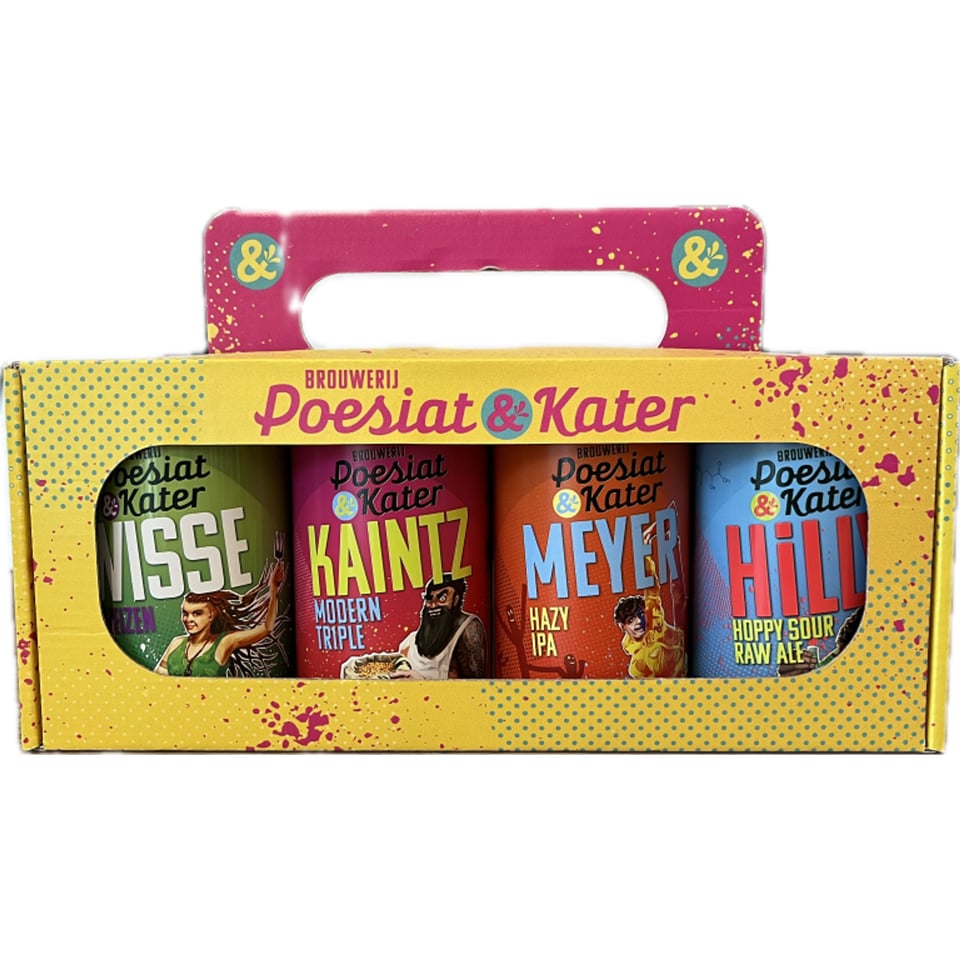 Poesiat & Kater Cadeauverpakking 4-Pack