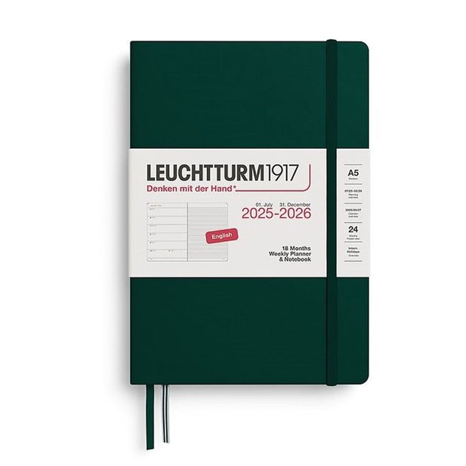 Leuchtturm 18 months diary hardcover large 2025-2026