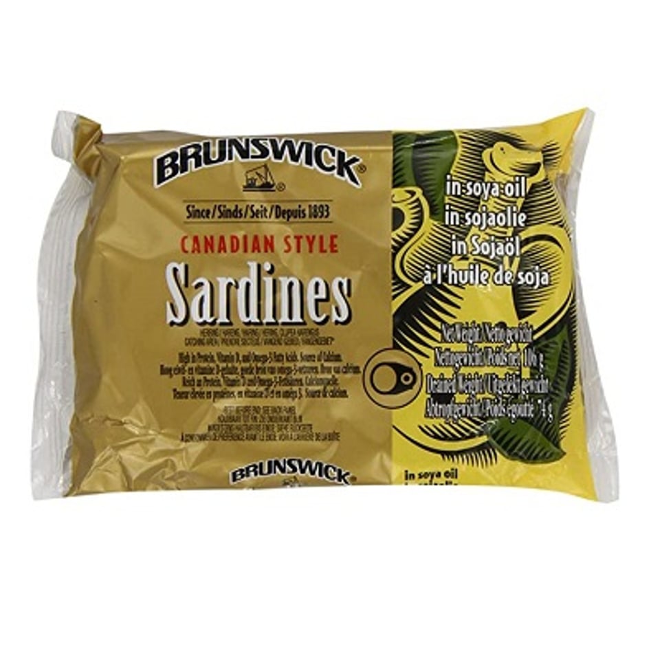 Brunswick Canadian Style Sardines in Soya Oil 100 Grams