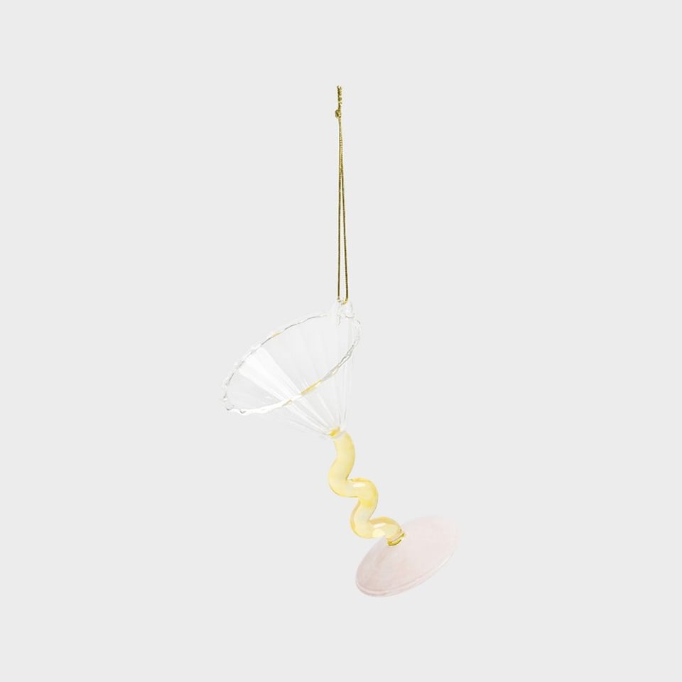 &Klevering Ornament Cocktail Coupe Geel