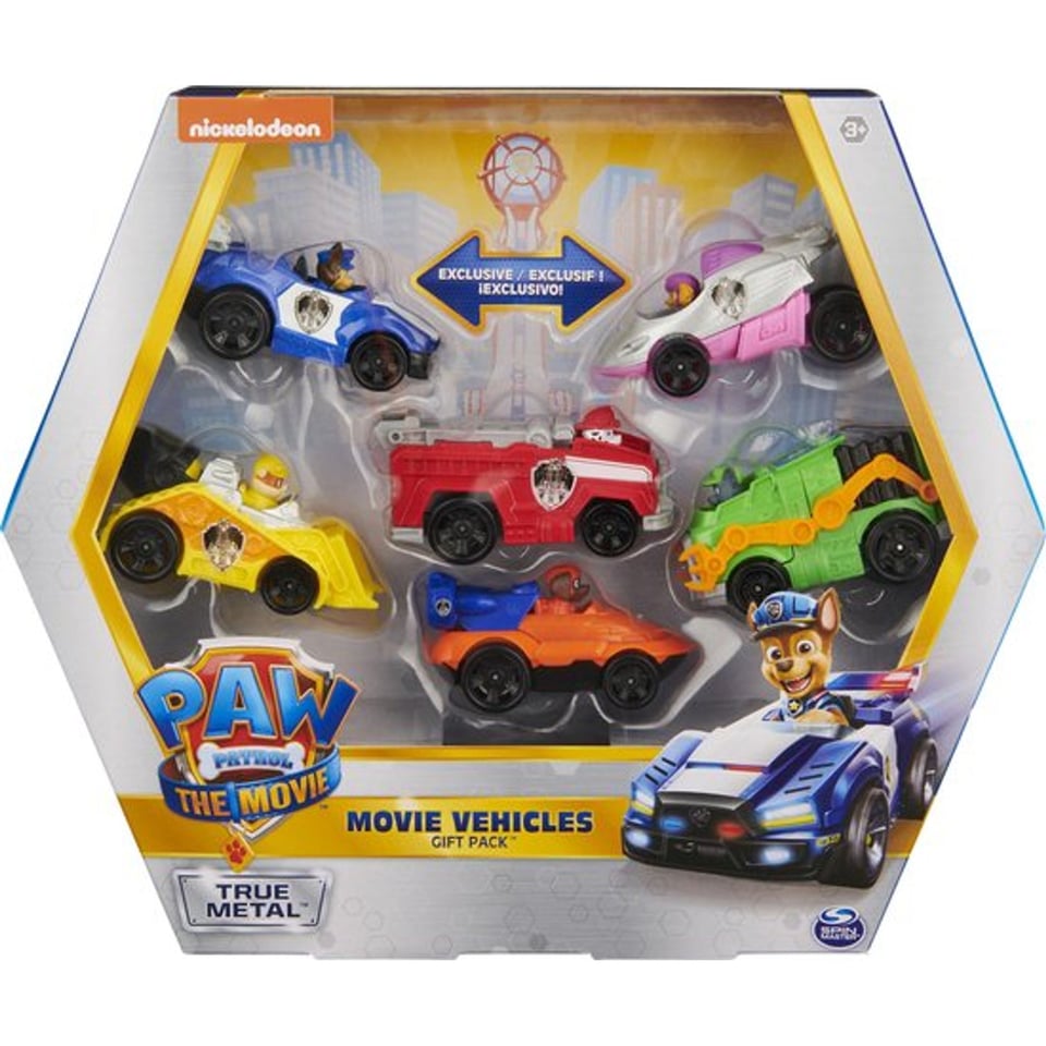 Paw Patrol the Movie True Metal Vehicles Gift Set (6-Pack)