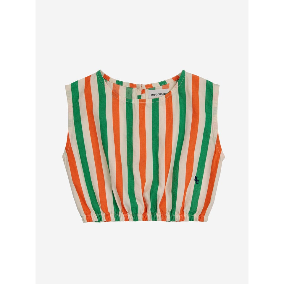 Bobo Choses Vertical Stripes woven Top