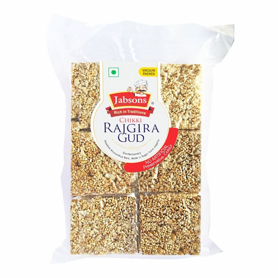 Jabsons Chikki Rajgira Gud 130Gr