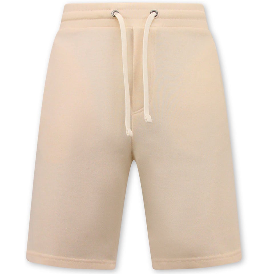 Joggingstof Korte Broek Mannen - Beige