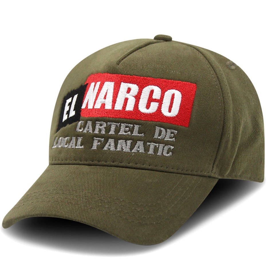 Baseball Cap Heren - EL NARCO - Groen - One Size