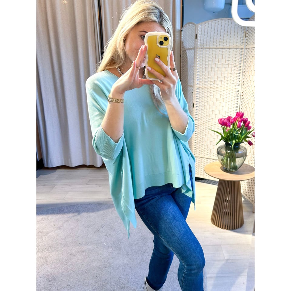 New Fashionable fitted top - Aqua