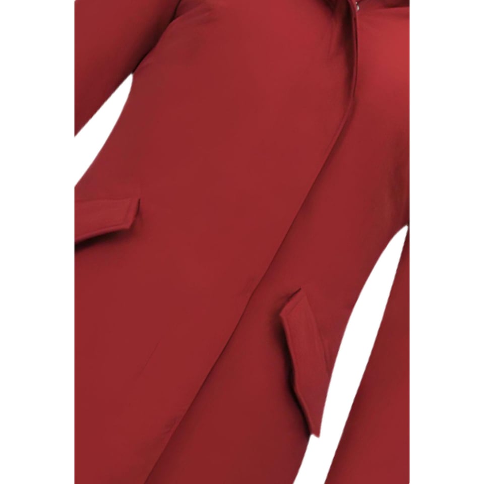 Winterjas Getailleerd Dames Met Capuchon - 280 - Rood