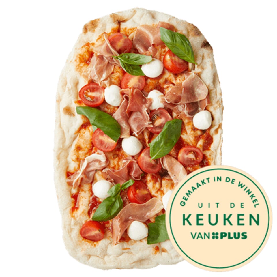 Uit De Keuken Van PLUS Pinsa Prosciutto