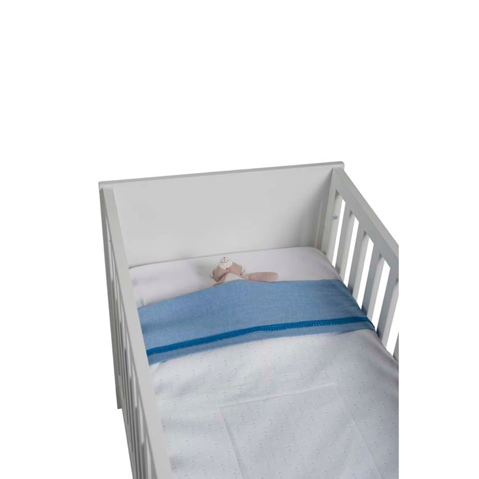 WINKELMODEL Coming Kids Cross Blauw Overtrek Baby 100 X 135