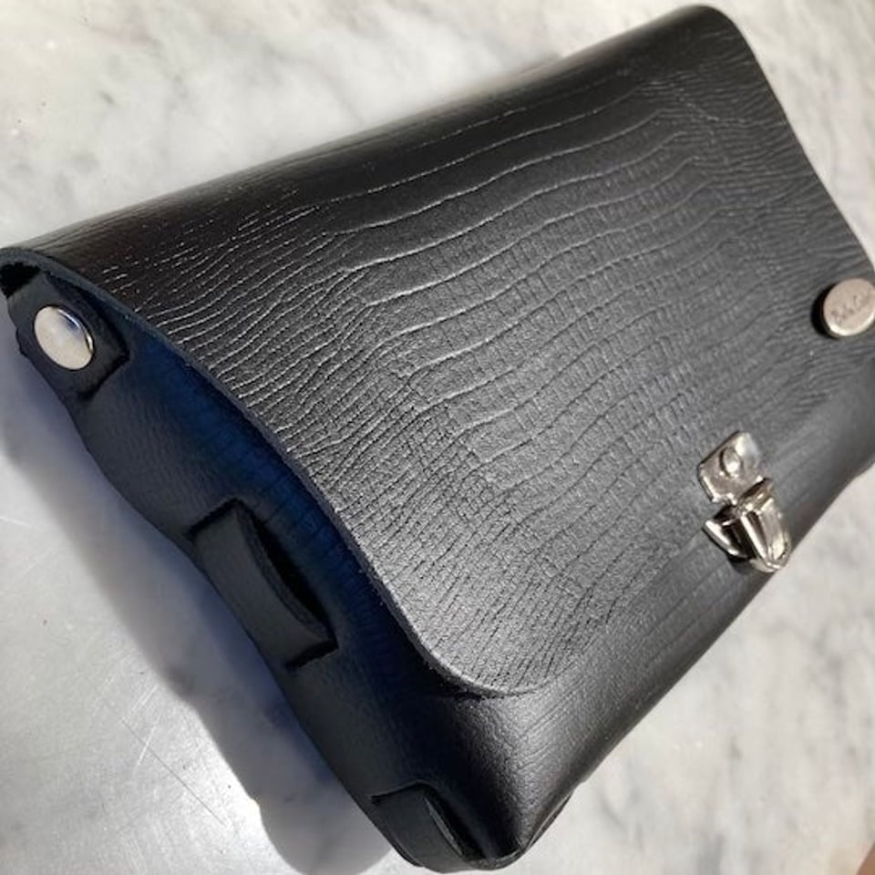 BELLA COLORI Colourful leather bag Black mini Croco - Black Croco