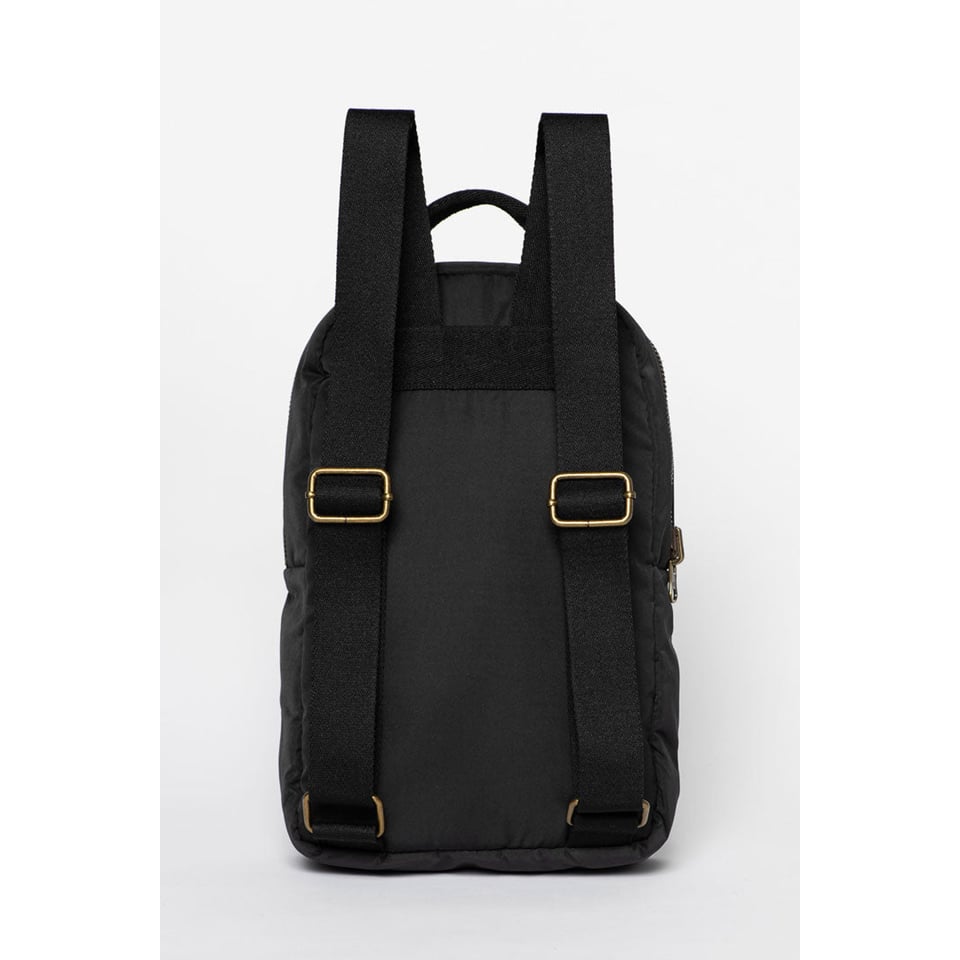 Black Puffy Mini Backpack