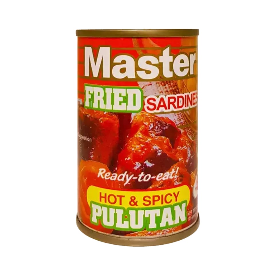 Master - Premium Sardines Hot & Spicy Pulutan Fried 155g