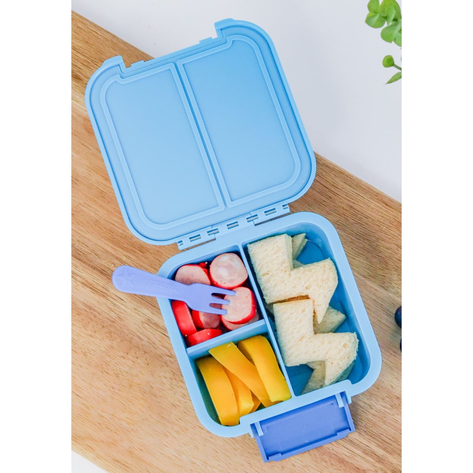 Montii Bento 2 Snackbox Coastal / Superhero - Blauw