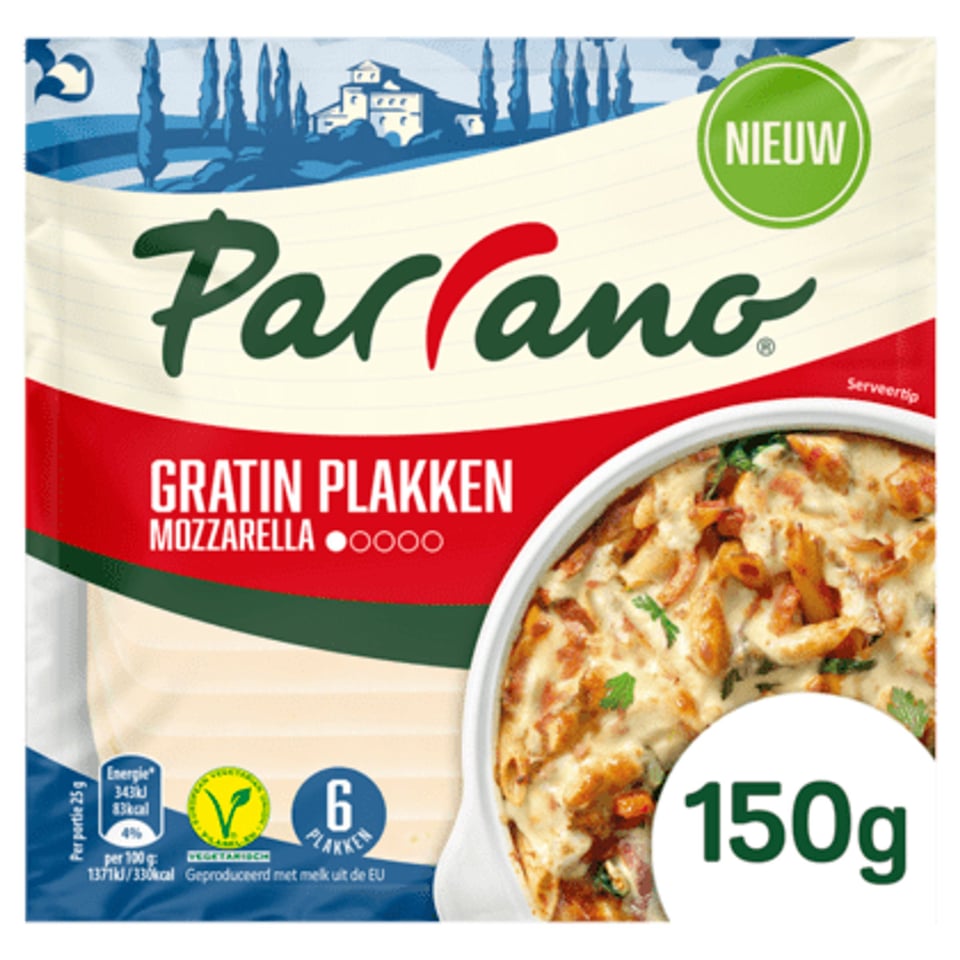 Parrano Mozzarella Gratin Plakken