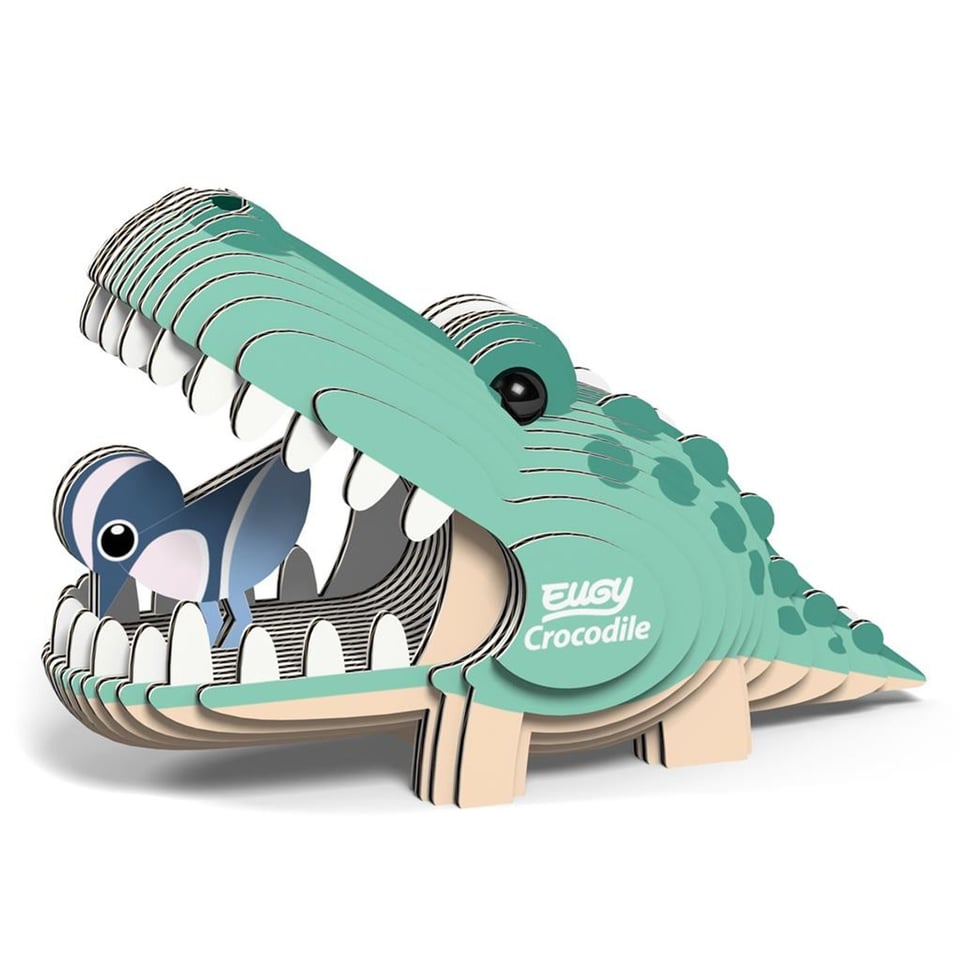 Kartonnen 3D Puzzel Krokodil