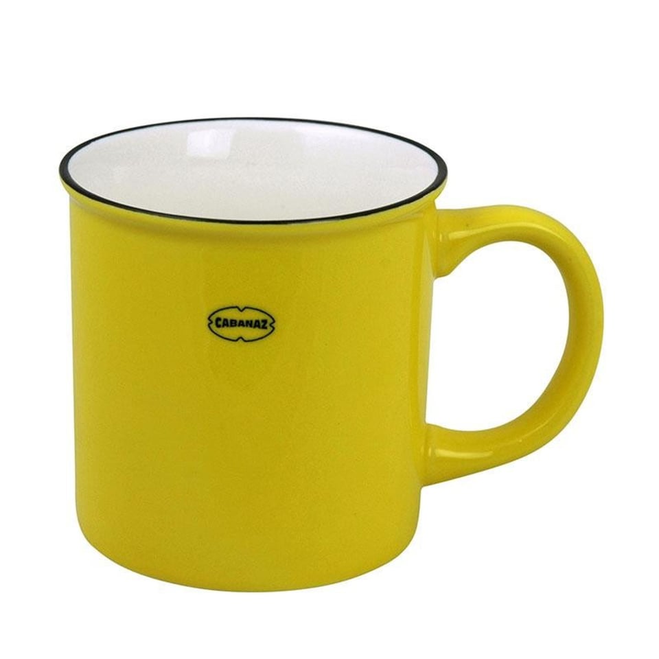 Cabanaz Thee en Koffie Mok Keramiek Geel