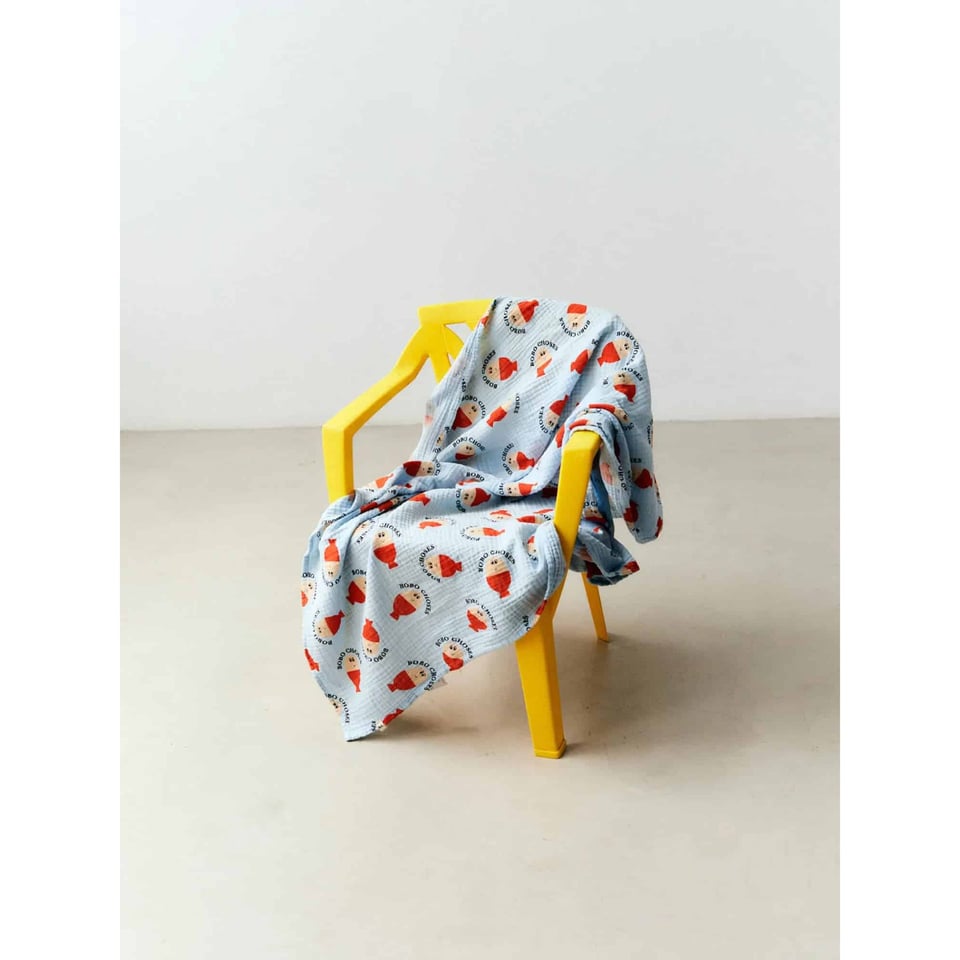 Bobo Choses Morning Egg All Over Muslin & Bib Set