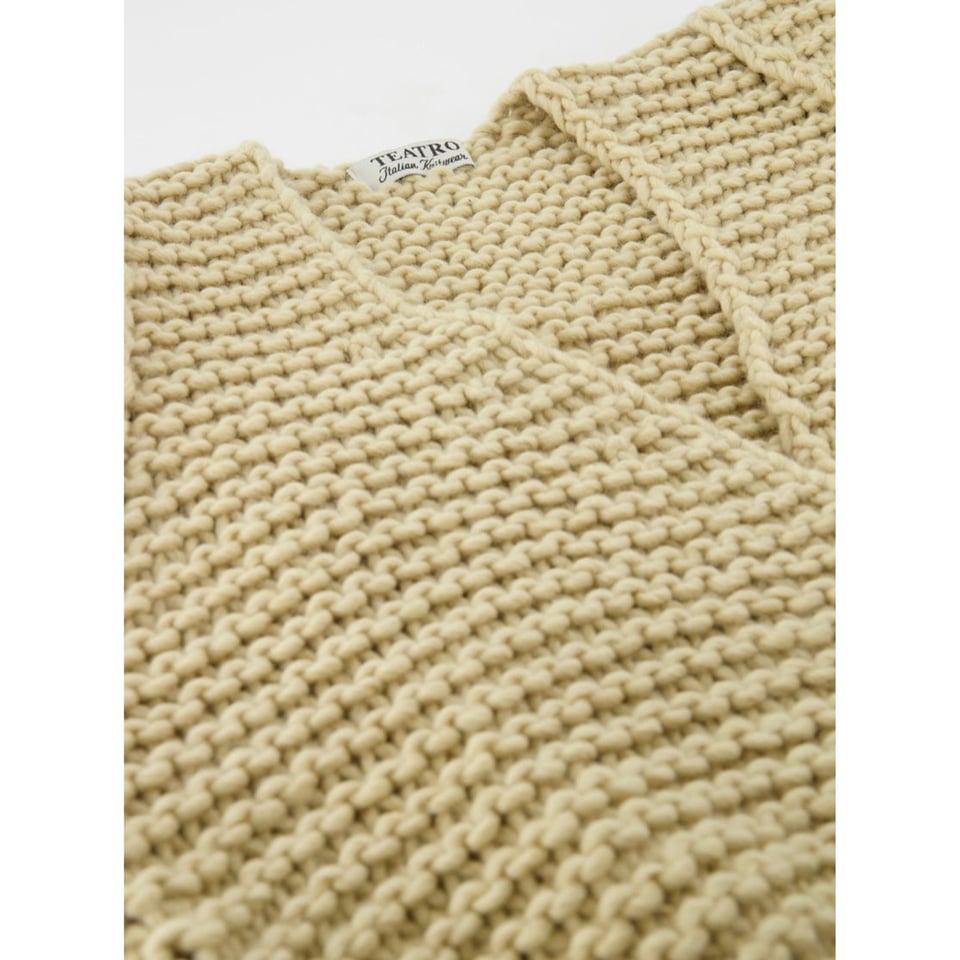 Cherise knitted Gilet x Sand - OneSize / SML