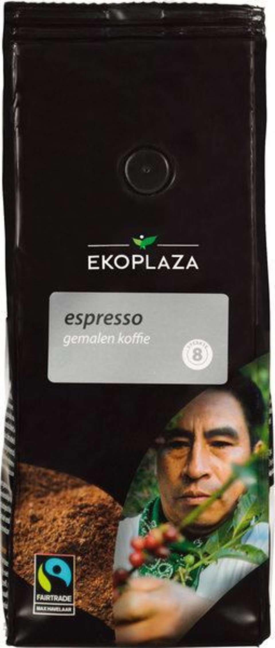 Ekoplaza Espresso Gemalen Koffie 250 Gram
