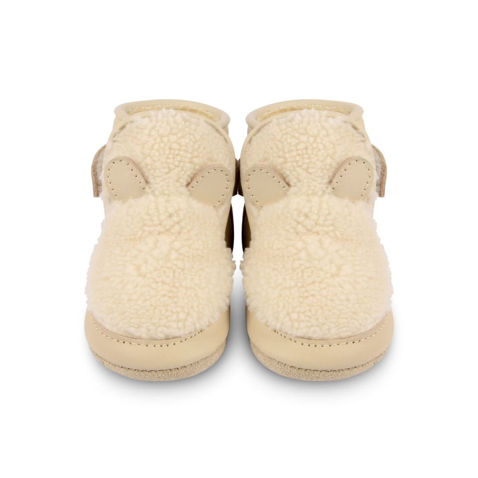 Donsje Richy Lining Polar Bear Off White Curly Faux Fur Peddler