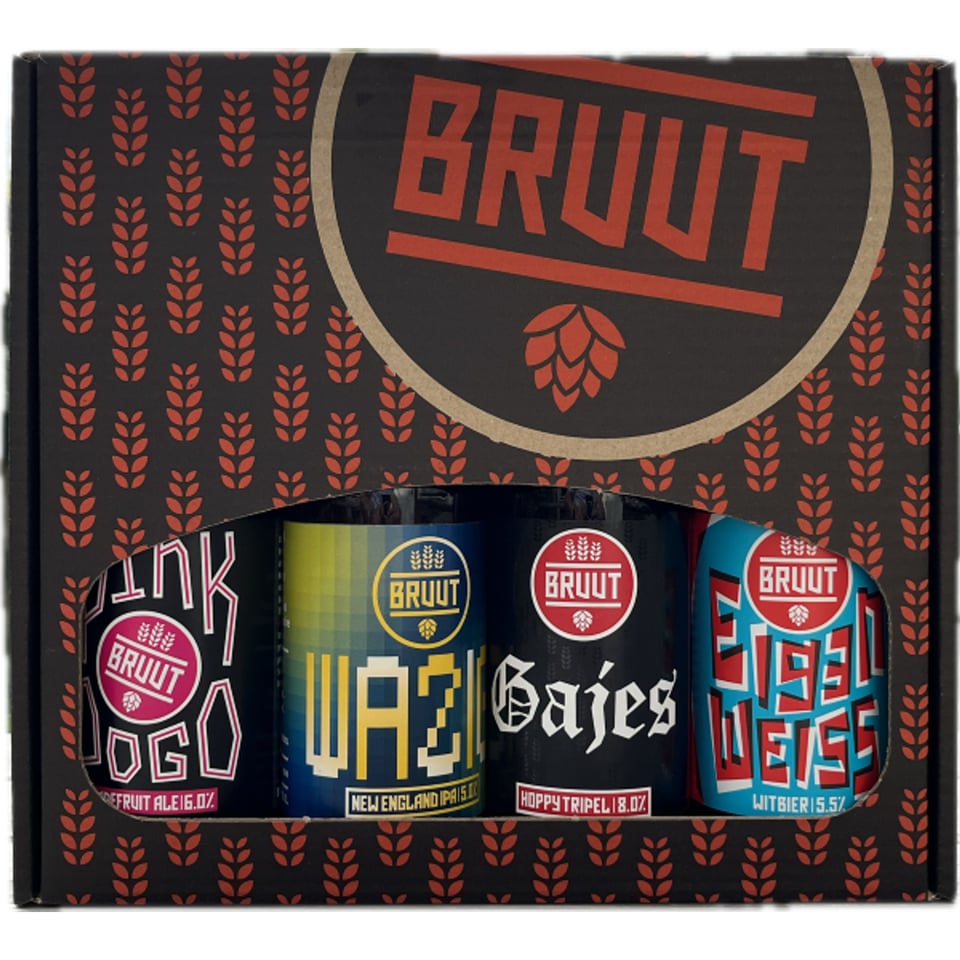 Bruut Cadeauverpakking 4-Pack