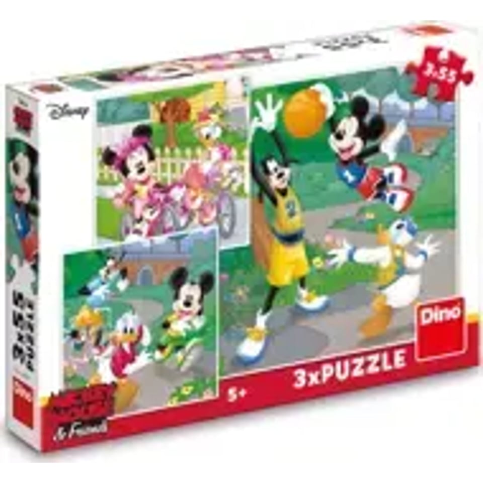 Puzzel Disney Mickey Mouse & Friends - 3x Puzzel - 3x 55 Stukken