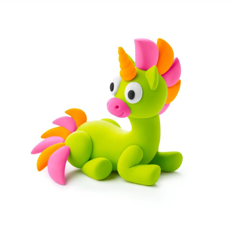 Hey Clay Boetseerklei Rainbow Unicorn- Sparky 3 Kleuren