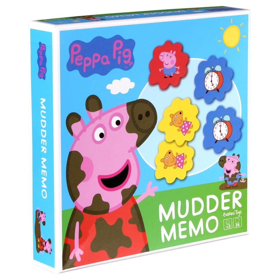 Barbo Toys Leerspel Peppa Pig Moddermemo 36 Delig 3+